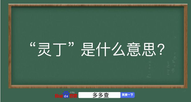 灵丁是什么意思？