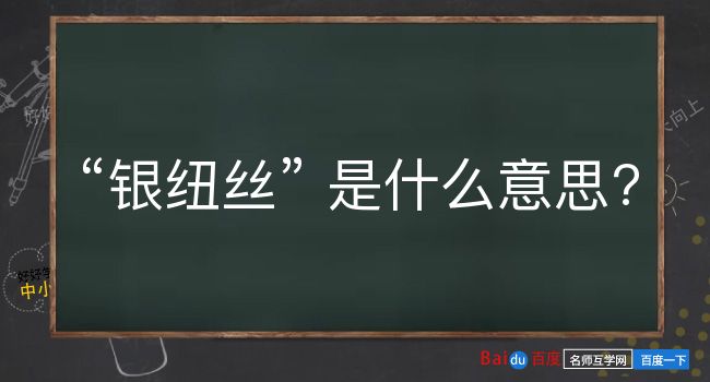 银纽丝是什么意思？