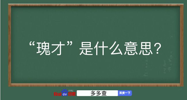 瑰才是什么意思？