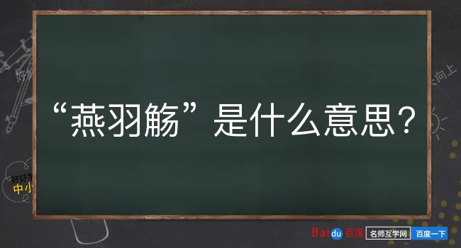 燕羽觞是什么意思？